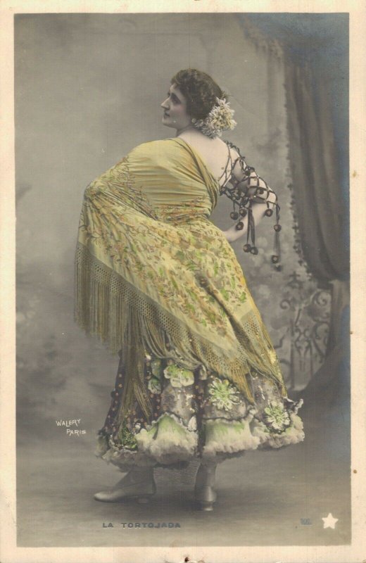 Walery Paris La Tortajada Famous Actress Belly Dancer Vintage RPPC 08.16 
