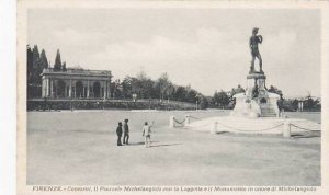 Italy Firenze Contorni Il Piazzale Michelangiolo con la Loggetta e il Monumen...