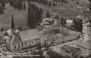 Hotel Klosterbrau Tirol Austria Real Photo Aerial Postcard