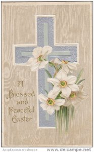 Easter Silver Cross with White Flowers 1908