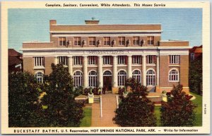 Buckstaff Baths U.S. Reservation Hot Springs National Park Arkansas AR Postcard