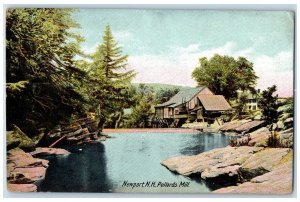 1920 Pollards Mill Cottage Scene Newport New Hampshire NH Posted Trees Postcard