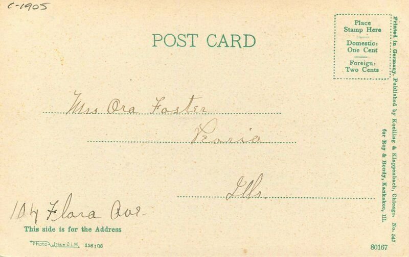 Kankakee Illinois Pere Marquette Tree Gougar's Park C-1905 Postcard 21-5611