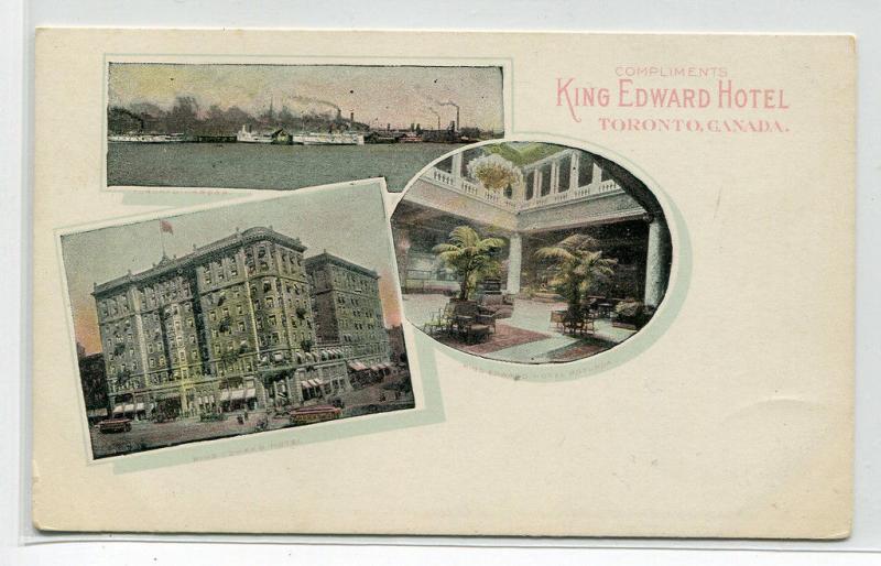 King Edward Hotel Multi View Toronto Ontario Canada 1905c postcard