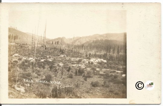 Field Target Range Real Photograph Postcard Military Test Site 1904-1918 Vintage