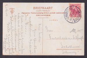 Vintage Postcard Netherlands Amsterdam Inner Amstel with locks 1913