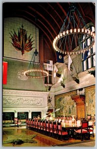 Vtg Asheville North Carolina NC Banquet Hall View Biltmore House Estate Postcard