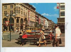 441972 Germany Karlsruhe Europe Square tram street advertising Old postcard