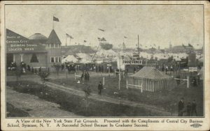 Syracuse NY State Fair Grounds FROST FENCE Sign c1910 Postcard