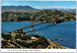 Postcard - The Golden Gate Bridge - San Francisco, California