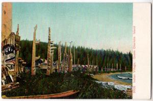 Indian Village, Queen Charlotte Island, Alaska