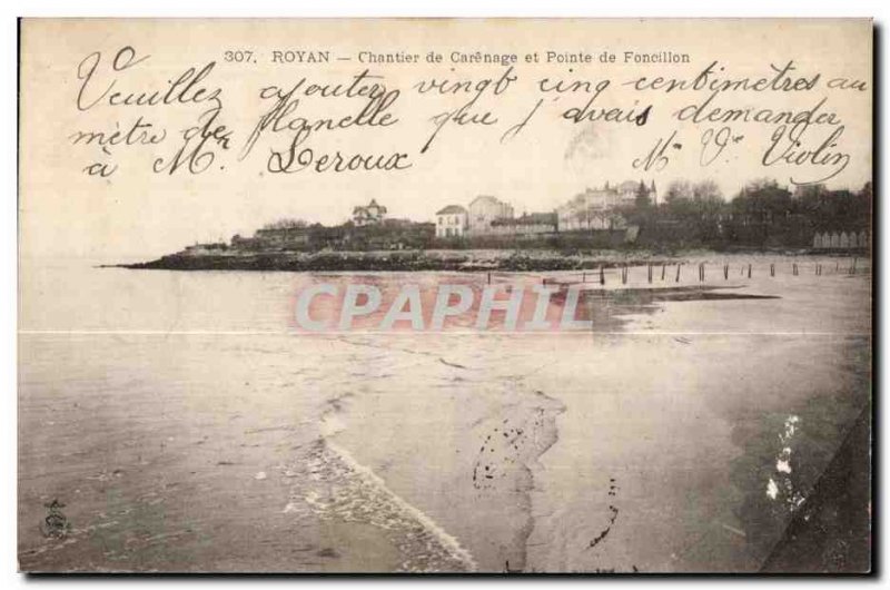 Old Postcard Royan Carenage Site and Pint Foneillon