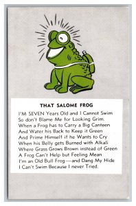 That Salome Frog Postcard