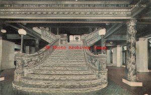 IN, Fort Wayne, Indiana, Court House, Main Street Entrance, Staircase,Phelps Pub