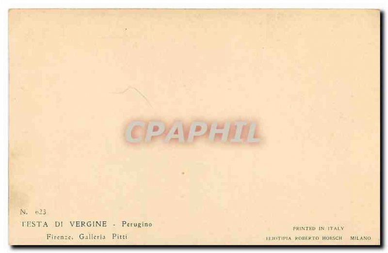 Postcard Old Testa di Firenze Vergine Perugino