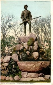 mssachusetts Lexington Captain Parker Statue 1911 Detroit Publishing