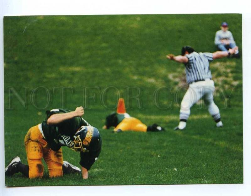 221859 American football rugby Frustration Old photo RPPC