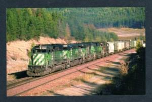 MT Burlington Northern Railroad Train BELTON MONTANA PC