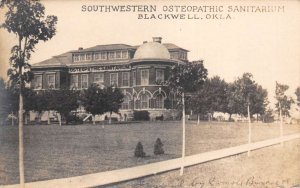 Blackwell Oklahoma Southwestern Osteopathic Sanitarium Real Photo PC AA69839