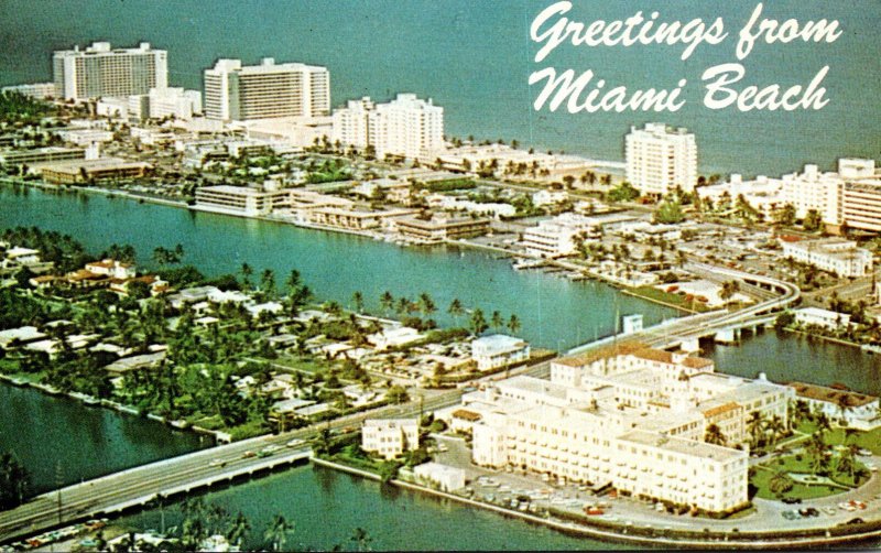 Florida Miami Beach Aerial View Of North Beach Section