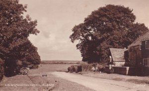 Deserted Cart Bicycle Rabbit Cage At Wilmington Green Sussex Postcard