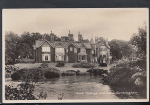 Norfolk Postcard - York Cottage and Lake, Sandringham   HM430