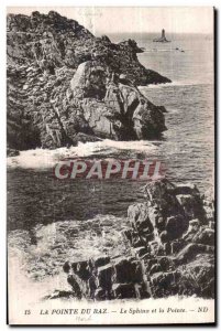 Postcard Old Pointe Du Raz Sphinx and the Pointe ND