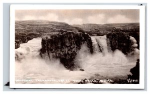 RPPC Original Cataracts Twin Falls Idaho Wesley Andrews Photo 398 Postcard R23
