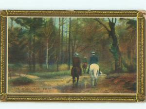 Divided-Back HORSE SCENE Great Postcard AA9413