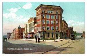 Triangular Block, Macon, GA Postcard *6S(4)4