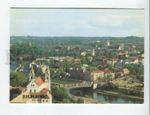 470066 USSR 1984 year Lithuania Vilnius panorama of the central part postcard