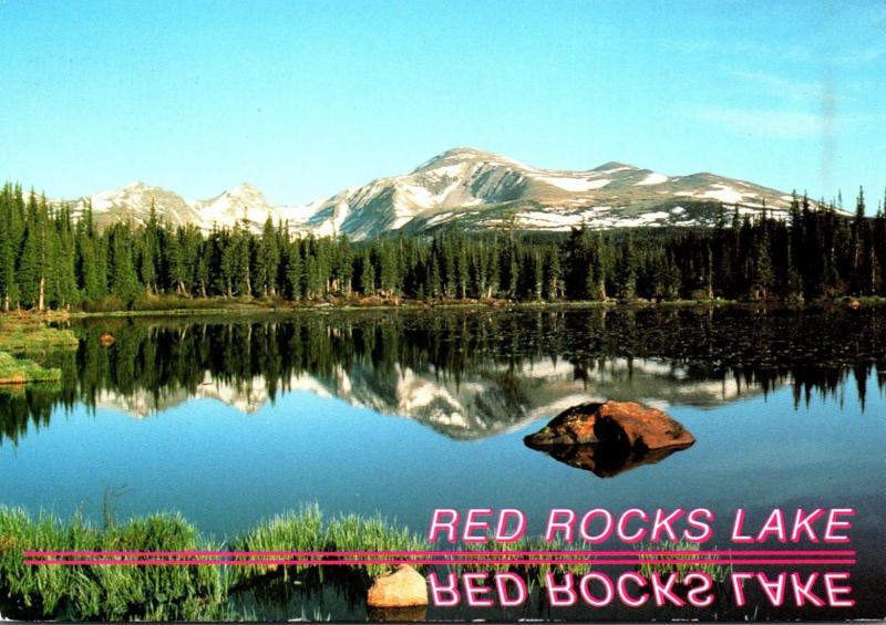 Colorado Indian Peaks Wilderness Area Red Rocks Lake