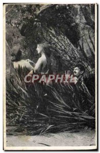 Old Postcard naked women erotic