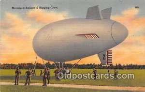 Motorized Balloon & Rigging Crew Zeppelin Unused light crease right top corner