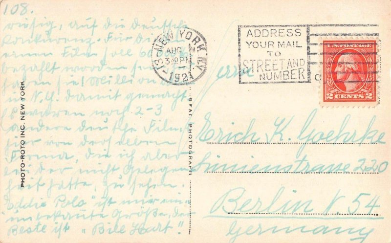 L284 Actor 'Fatty' Arbuckle 1921 moviestar vintage postcard