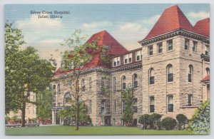 Linen~Silver Cross Hospital Bldg Exterior~Joliet Illinois~Colortone~Vintage PC