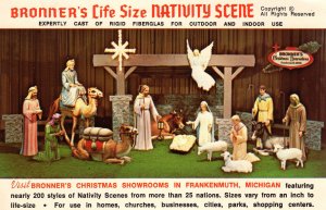 PC6799  BRONNER'S LIFE SIZE NATIVITY SCENE  MICHIGAN