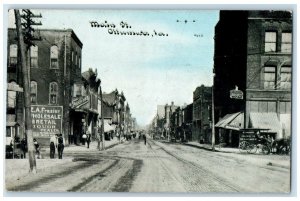 c1910 Main St. Store Building Exterior Ottumwa Iowa IA Vintage Antique Postcard