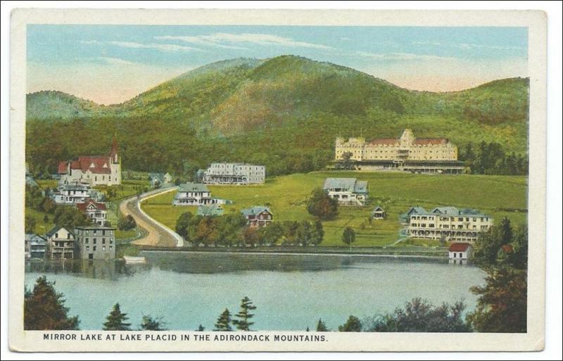 Mirror Lake at Lake Placid, Adirondack Mts