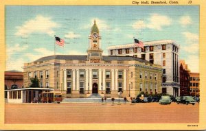 Connecticut Stamford City Hall 1951 Curteich