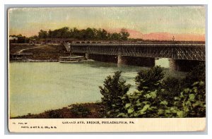 C1909 Postcard PA Girard Ave. Bridge Philadelphia PA. Pennsylvania