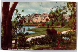 Cheyenne Mountain From Monument Valley Park Colorado Springs c1909 Postcard H03