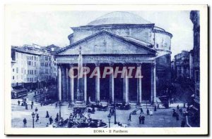 Postcard Old Roma Pantheon