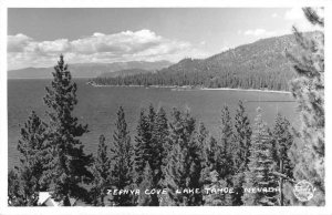 Lake Tahoe Nevada Zephyr Cove Frasher Real Photo Vintage Postcard JH230358