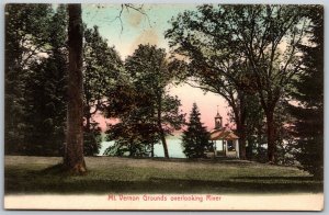 Vtg Virginia VA Mt Vernon Grounds Overlooking River 1910s View Old Card Postcard