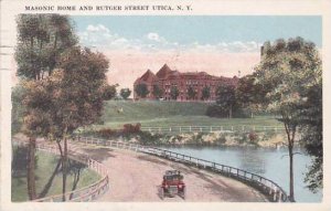 New York Utica MAsonic Home And Rutger Street Utica 1923