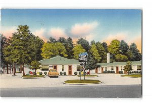 Mount Airy North Carolina NC Postcard 1969 Blu-Vue Motel & Restaurant
