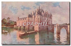 Old Postcard Cjhateau Chenonceaux