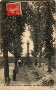CPA VILLERS-BRETONNEUX - Mon. des Soldats morts en 1870 (515428)