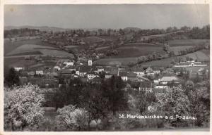 Sankt Marienkirchen Austria Scenic View Real Photo Antique Postcard J41295